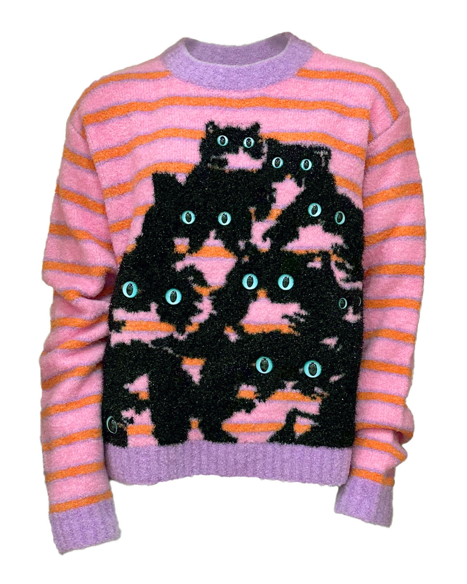 Striped Kitty Sweater – PRETTY SNAKE