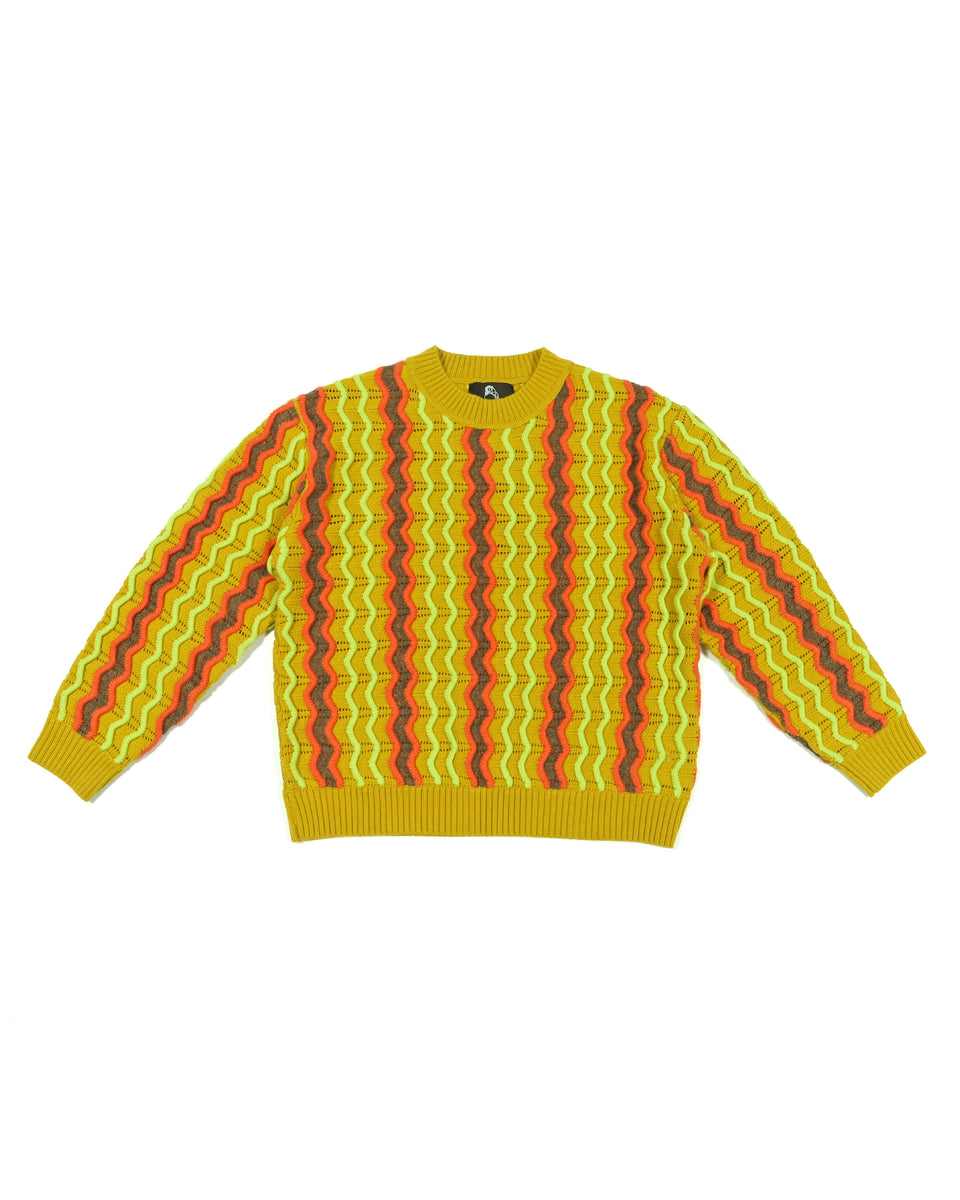 leinwande Shaggy Knit Trousers イエロー Sisley_24P_4TEQSF02E_1C5_FS_Fu